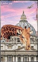 Stripkunst giraffe