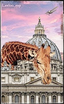 Comic art giraffe by Leeloo_mp