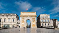 Porte Du Peyrou and court in Montpellier France by Dieter Walther thumbnail