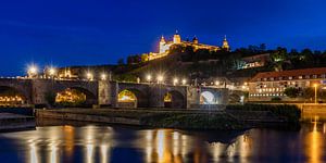 Alte Mainbrücke in Würzburg von Werner Dieterich