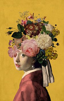Meisje met de Parel - the Floral on Yellow Edition
