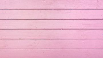 Roze pastelkleurige houten planken achtergrond van Alex Winter