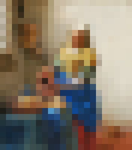 Pixel Art: The Milkmaid by JC De Lanaye