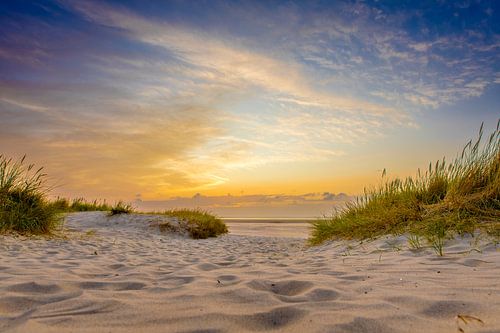 Coucher de soleil à Calais sur Freddy Hoevers
