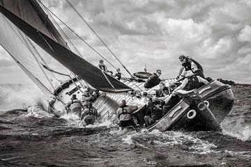 Drachtster Skûtsje in actie op De Fluessen van ThomasVaer Tom Coehoorn