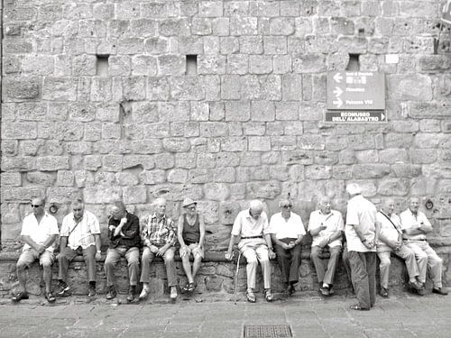 Inwoners van Volterra Italië 