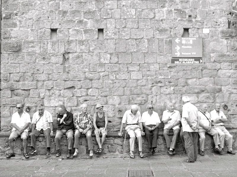 Inwoners van Volterra Italië  van Isabelle Val