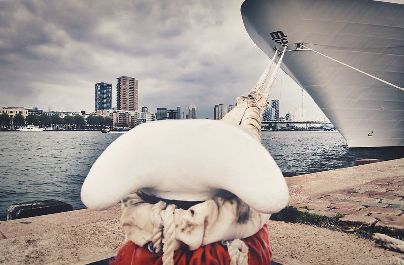 Navire de croisière dans le port de Rotterdam par G van Hijum - Photography