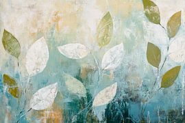 Des feuilles aux couleurs douces sur Poster Art Shop