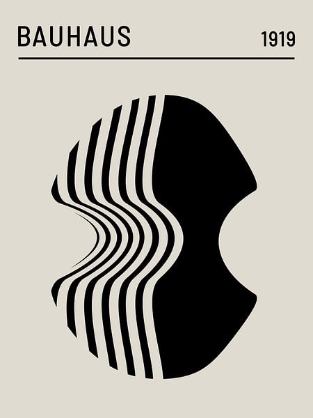 Bauhaus, mesh warp van Hilde Remerie Photography and digital art