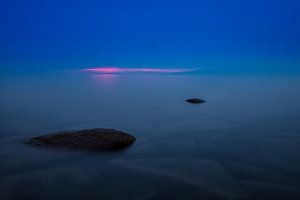 Blauw water van het meer baikal van Michael Semenov