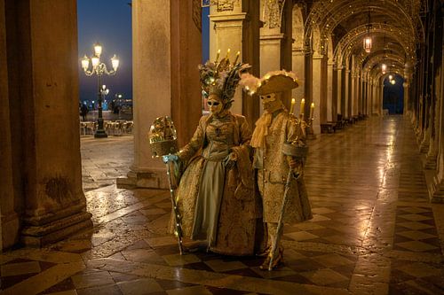 Karneval am Markusplatz in Venedig