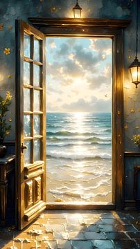 View of the sea by Kristin M