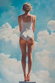 Jump into the blue by Poster Art Shop