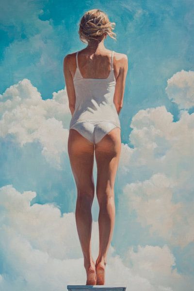 Saut dans le vide par Poster Art Shop