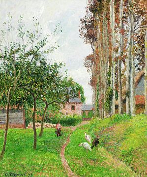 Camille Pissarro,Gray Day, Varengeville, Auburge de Manoir, 1899