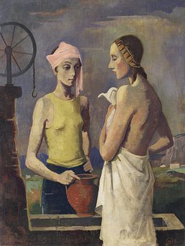 Karl Hofer, Twee vrouwen bij de fontein, 1940