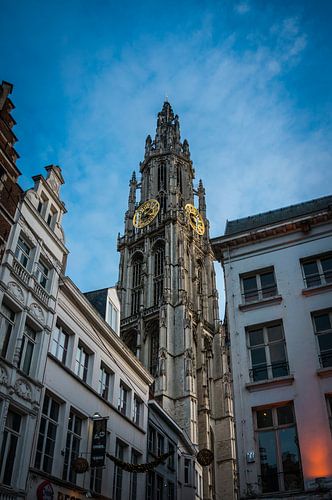 Het centrum van Antwerpen