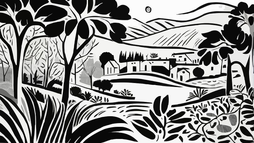 Hamlet zwischen den Hügeln von Anna Marie de Klerk