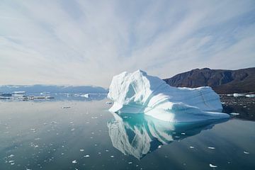Iceberg with reflection by Ellen Zwagerman