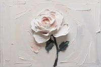 Abstracte roos op canvas