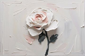 Abstract rose on canvas by Art & Soul Creations