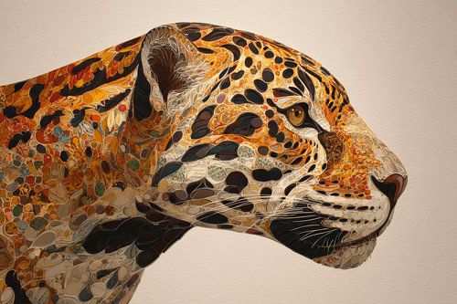 Leopard in Paper Patterns Artful and Wild