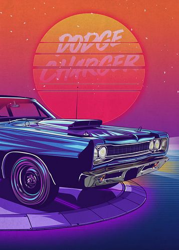 Amerikaanse oldtimer Dodge Charger