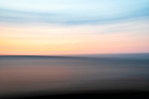 Coucher de soleil sur la mer des Wadden sur Paul Faber
