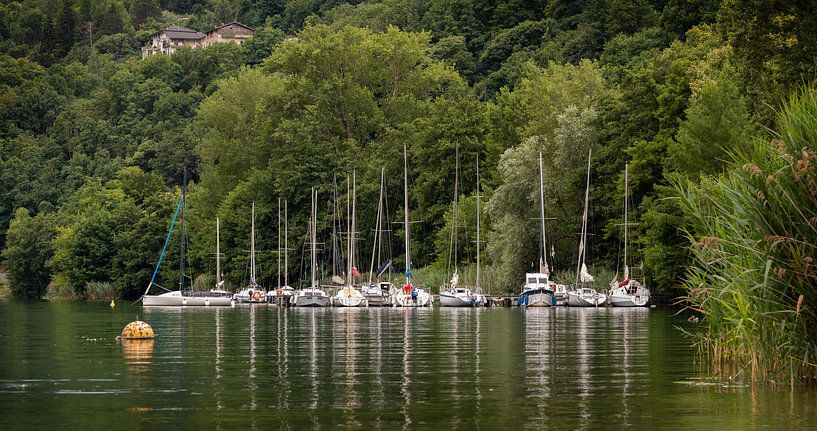 Sailing boats on the lake of Caldonazzo by KB Design & Photography (Karen Brouwer)