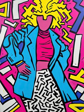 Schilderij Pop Art Vrouw | Stijlvol Statement van ARTEO Schilderijen