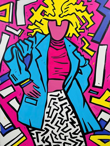 Malerei Pop Art Frau | Stilvolles Statement
