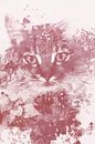 Cat - digital illustration in rusty red color by MadameRuiz thumbnail