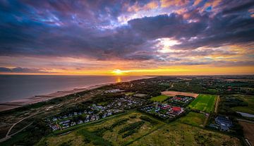 Zonsondergang Dishoek, Zeeland van Shanna van Mens Fotografie