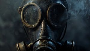 Gas mask cinematic panorama