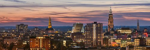 Panorama of the Groningen skyline by Henk Meijer Photography