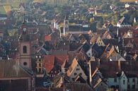 Panoramablick auf die Stadt Riquewihr im Elsass von Rini Kools Miniaturansicht