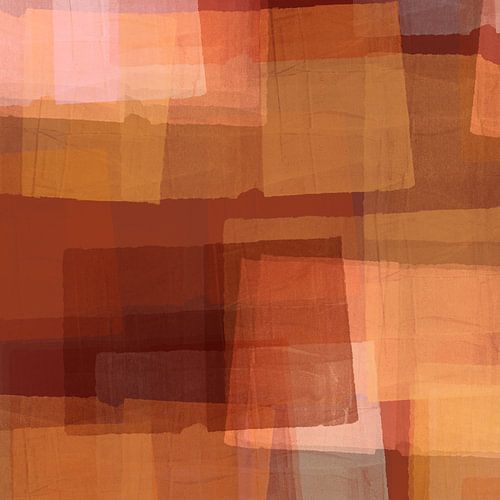 Terracotta harmonie in kleurblokken