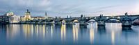 Charles Bridge Panorama, Czech Republic by Angel Flores thumbnail