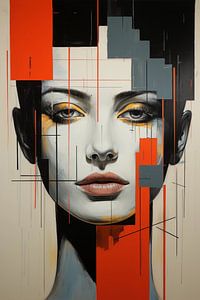 Abstract portret van een vrouw (8)