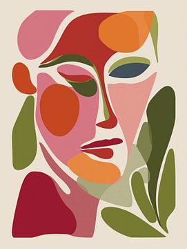 Abstract portret van Bert Nijholt