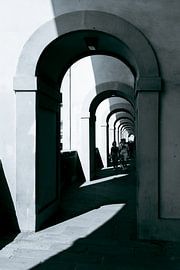 Florence Italie in zwart wit van Déwy de Wit