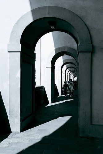 Florence Italie in zwart wit