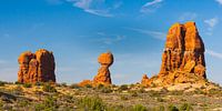 Balanced Rock im Arches National Park, Moab, Utah von Henk Meijer Photography Miniaturansicht