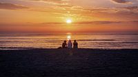 Friends at sunset