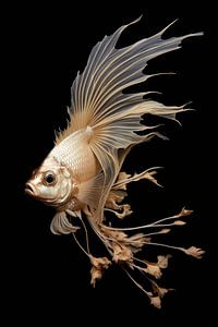 Un poisson flottant dans une nature morte sur Digitale Schilderijen