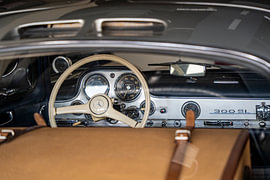 Habitacle de la 300 SL Gullwing sur The Wandering Piston