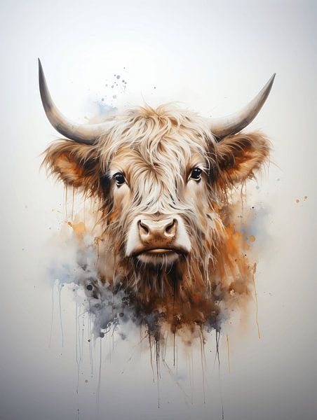 Natural Elegance Scottish highlander by Eva Lee