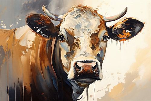 Portret van een koe