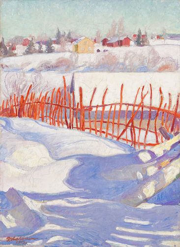 Dorp in de winter, 1913, Pekka Halonen